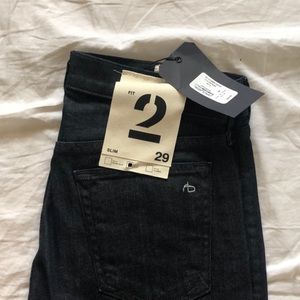 NWT 29 Rag & Bone Fit 2 Jeans, Clean Vintage